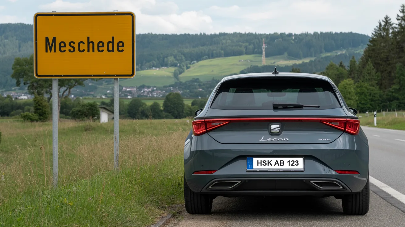 Auto verkaufen in Meschede – Ortseingang im Sauerland