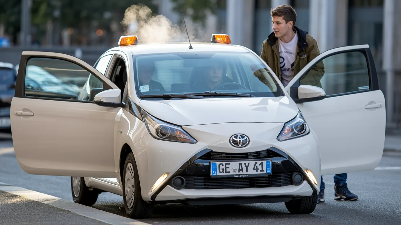 Toyota Aygo mit Ueberhitzung, Dampf aus dem Motorraum