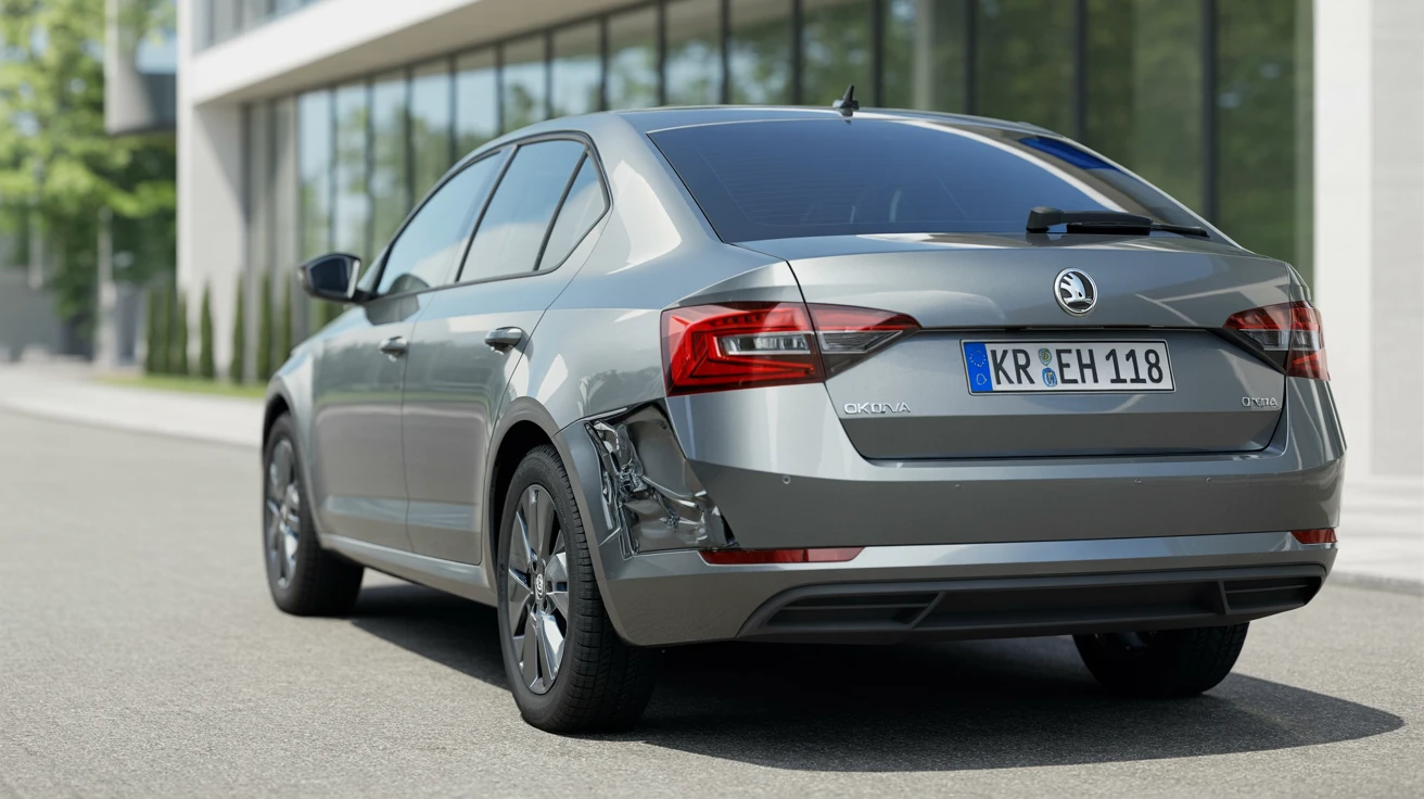 Unfallwagen (silver 2018 Skoda Octavia) mit Schaden, deutsches Kennzeichen – Restwertankauf