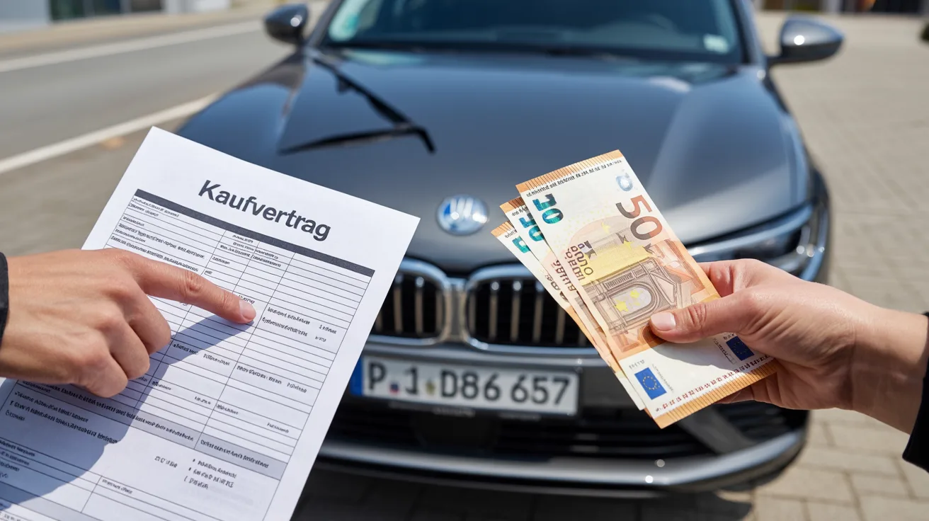 Kaufvertrag und Auszahlung beim Restwertankauf