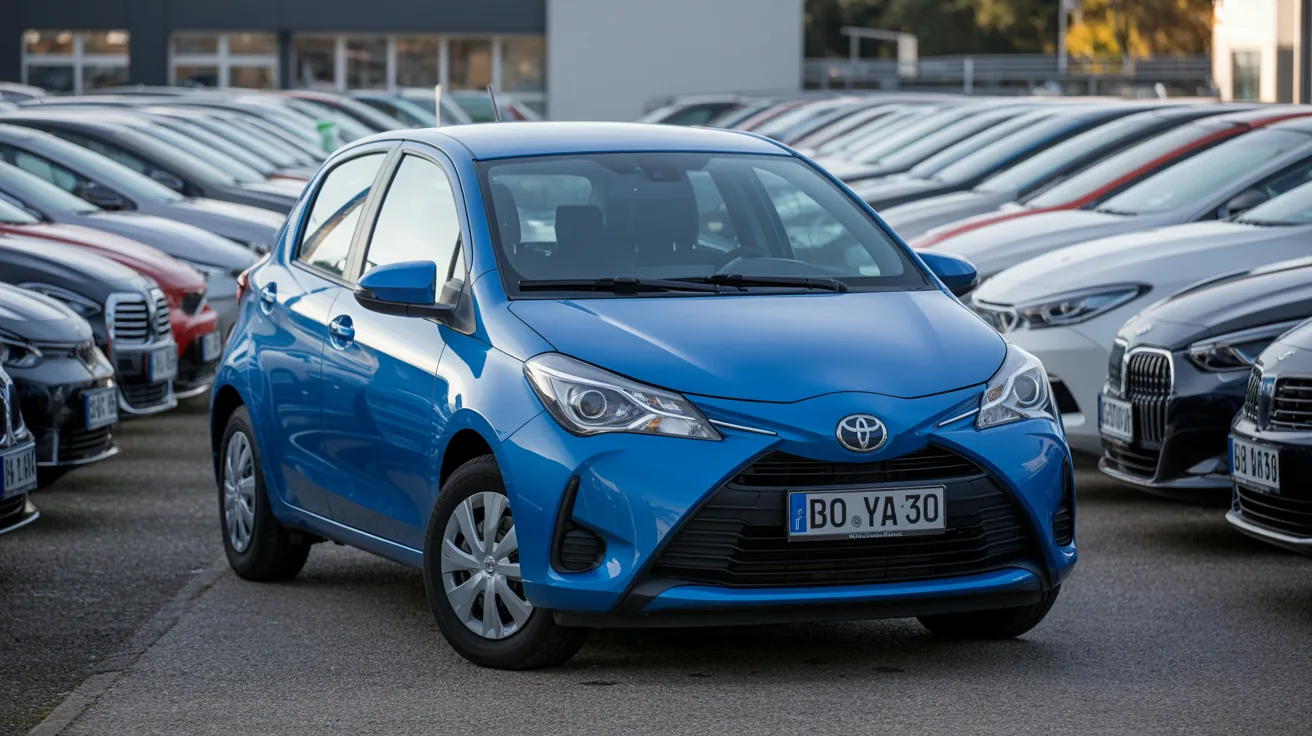 Toyota Yaris ohne TUEV auf dem Haendlerhof