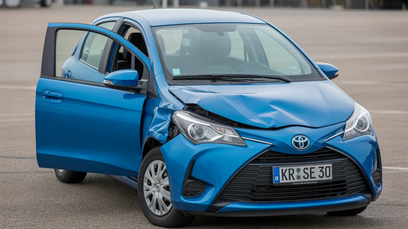 Toyota Yaris mit Seitenschaden