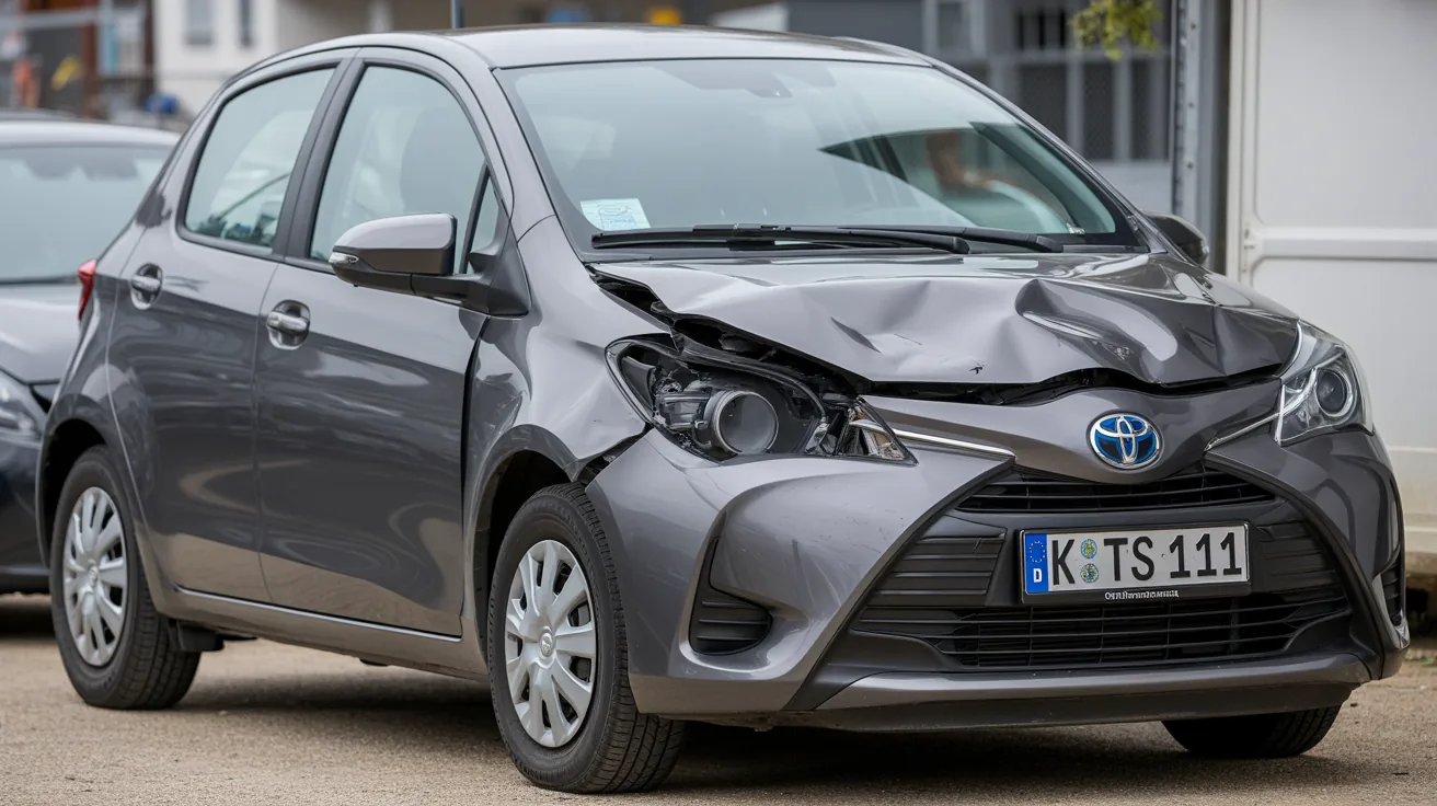 Toyota Yaris mit Totalschaden