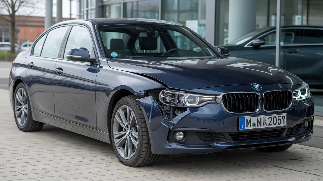 Unfall-BMW mit deutlich sichtbarem Unfallschaden – Ankauf bundesweit