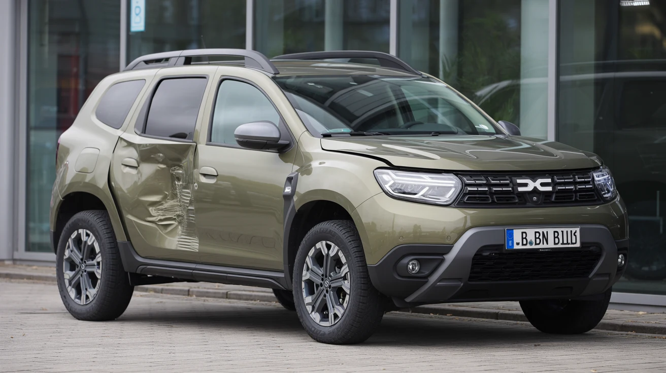 Unfall-Dacia mit deutlich sichtbarem Unfallschaden – Ankauf bundesweit