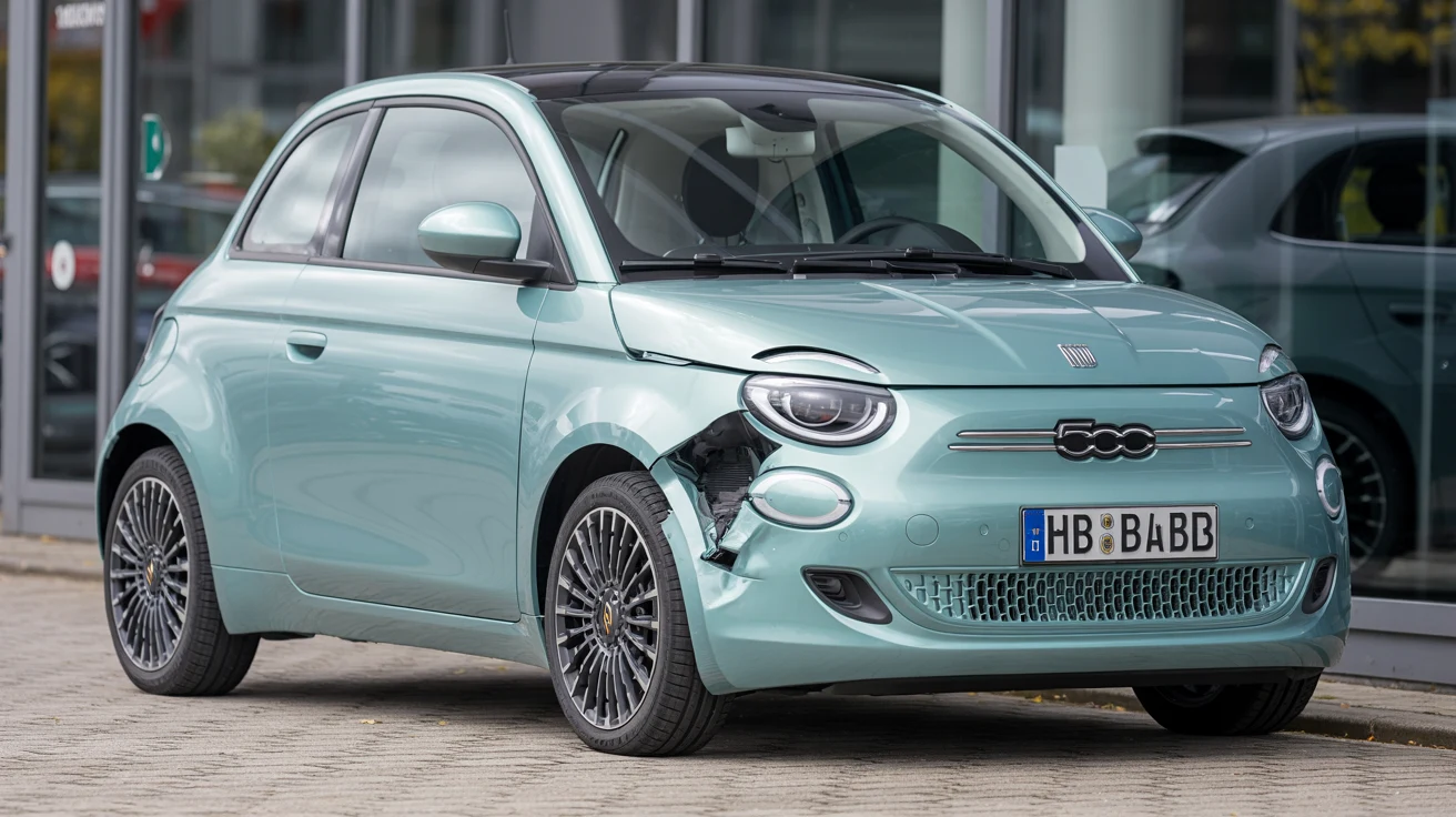 Unfall-Fiat mit deutlich sichtbarem Unfallschaden – Ankauf bundesweit
