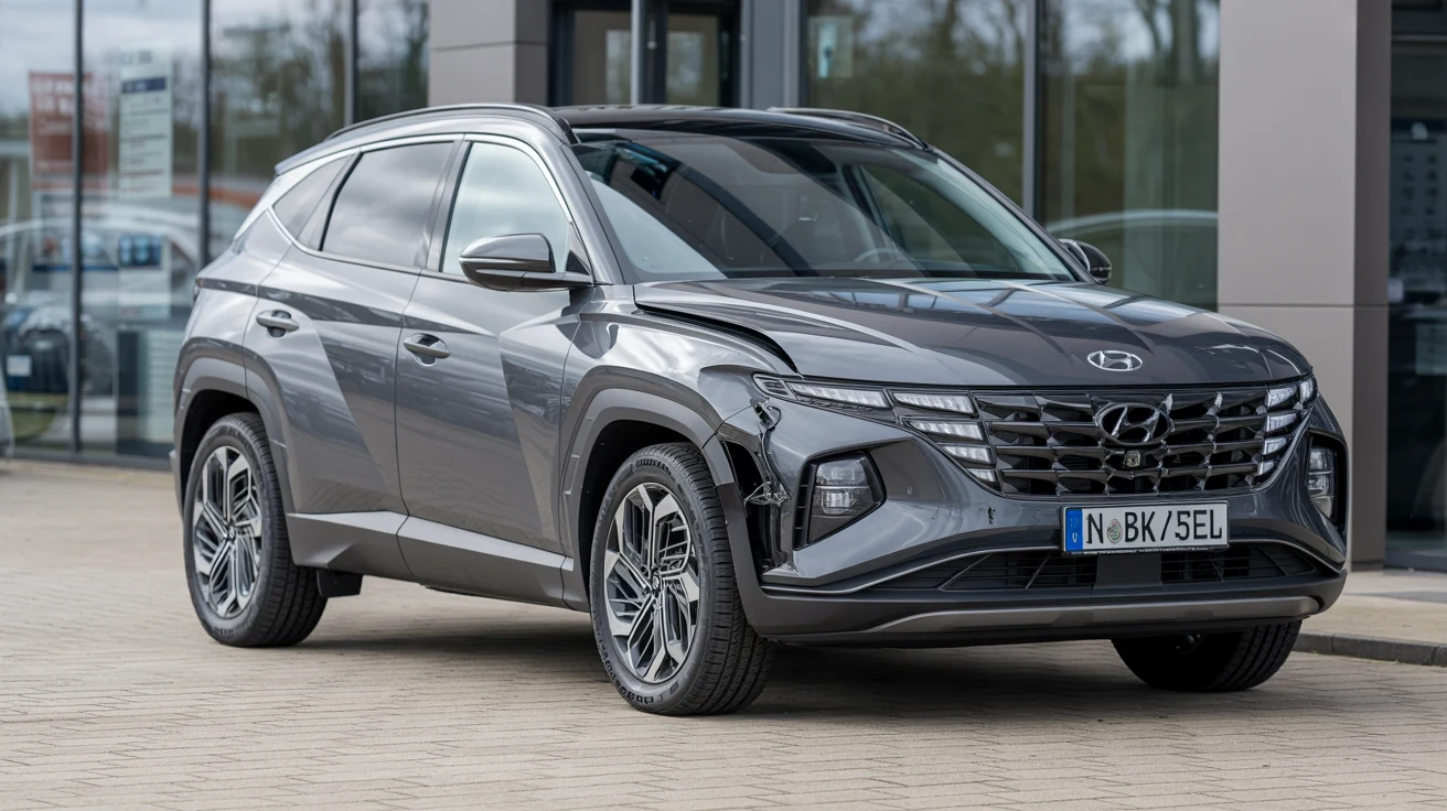 Unfall-Hyundai mit deutlich sichtbarem Unfallschaden – Ankauf bundesweit
