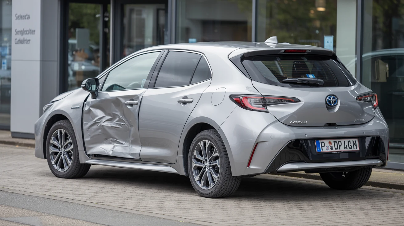 Unfall-Toyota mit deutlich sichtbarem Unfallschaden – Ankauf bundesweit
