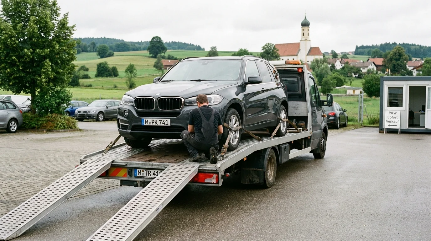 Auto abholen lassen Bayern – kostenlose Abholung vor Ort