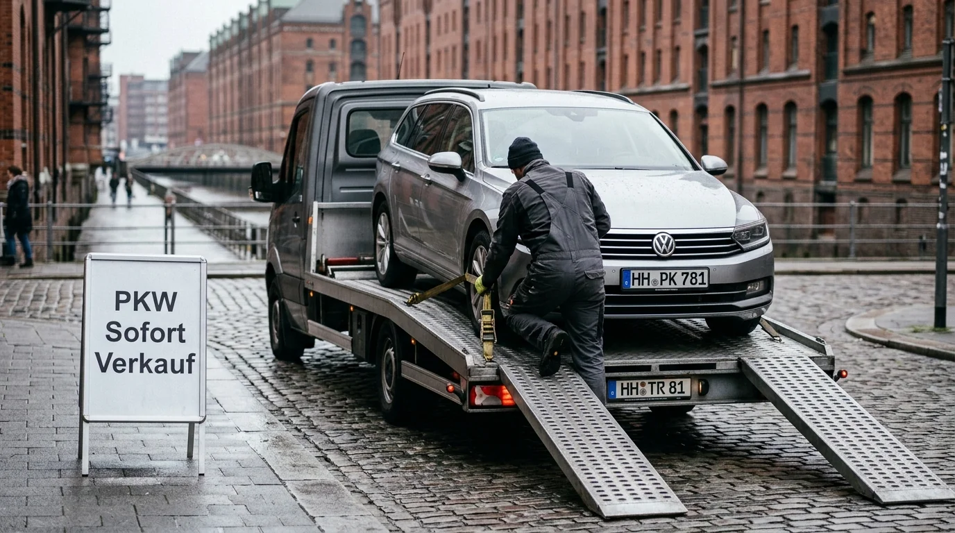 Auto abholen lassen Hamburg – kostenlose Abholung vor Ort