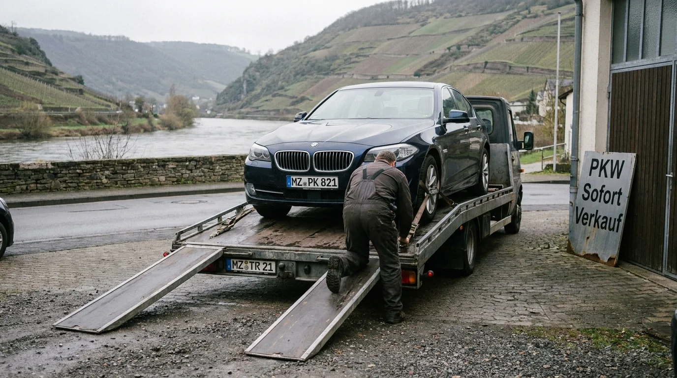 Auto abholen lassen Rheinland-Pfalz – kostenlose Abholung vor Ort