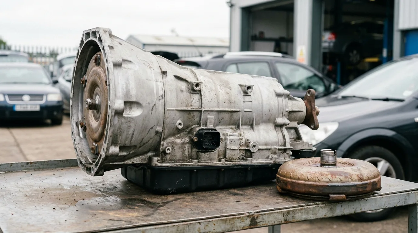 Auto mit Getriebeschaden verkaufen Niederrhein – ausgebautes Automatikgetriebe