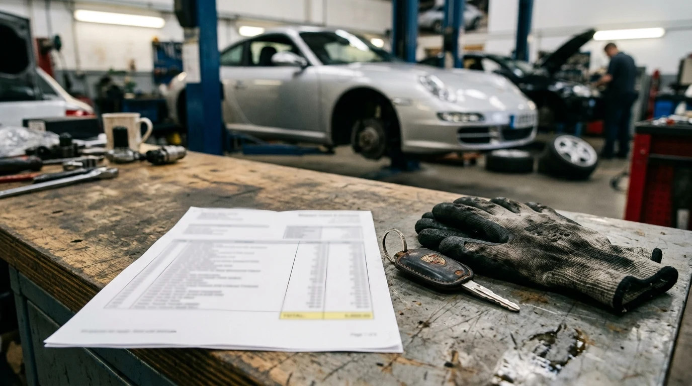 Porsche-Motorschaden: Reparaturkosten mit Ankauf-Angebot vergleichen